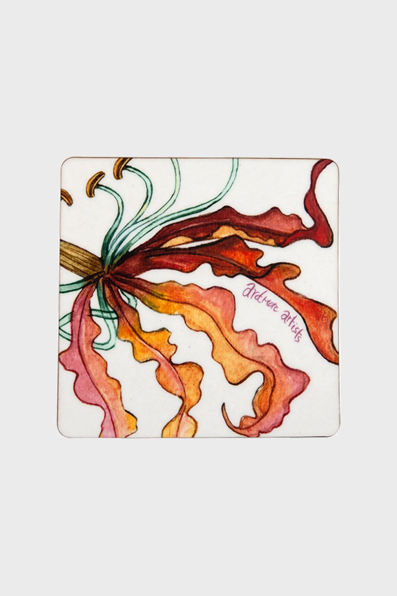 Sandstone Flame Lily Crocodile Coasters