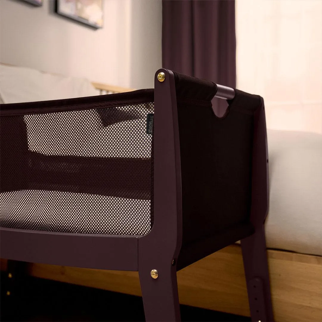 Snuz SnuzPod Studio Bedside Crib - Rome Burgundy