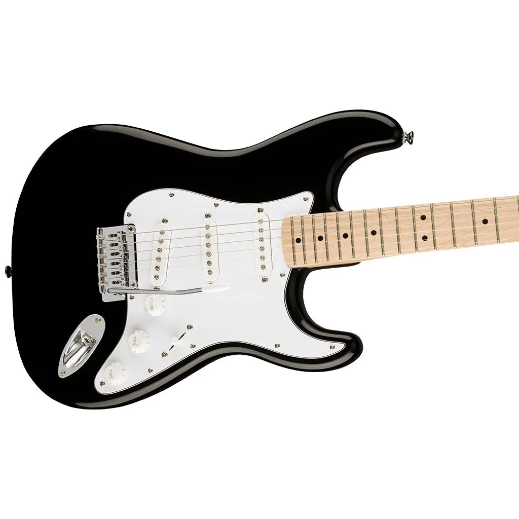 Squier - Affinity Series Stratocaster, Maple Fingerboard, White Pickguard, Black