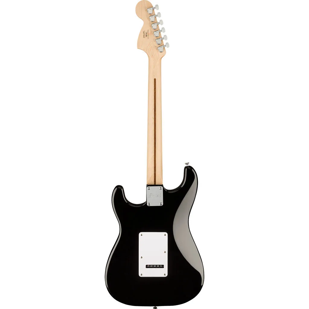 Squier - Affinity Series Stratocaster, Maple Fingerboard, White Pickguard, Black