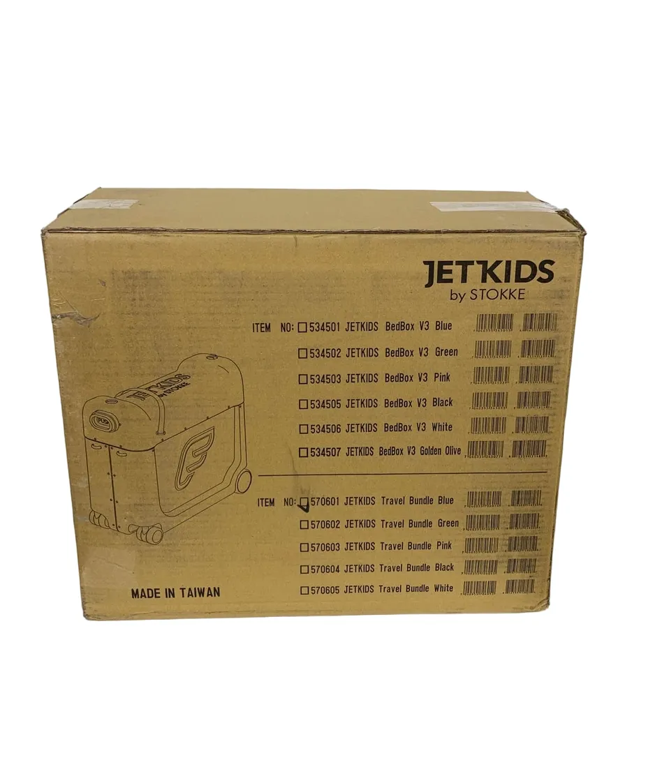 Stokke JetKids BedBox   Crew Backpack Travel Bundle, Blue Sky
