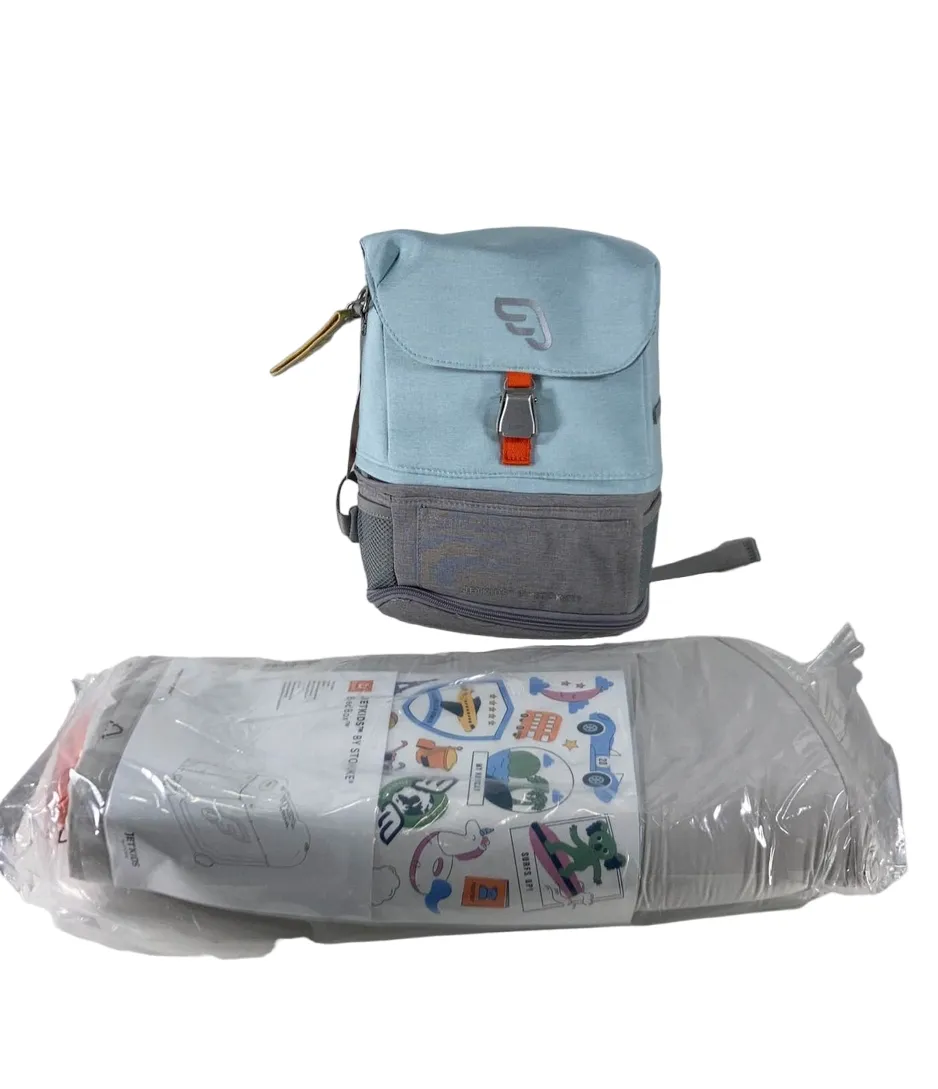 Stokke JetKids BedBox   Crew Backpack Travel Bundle, Blue Sky