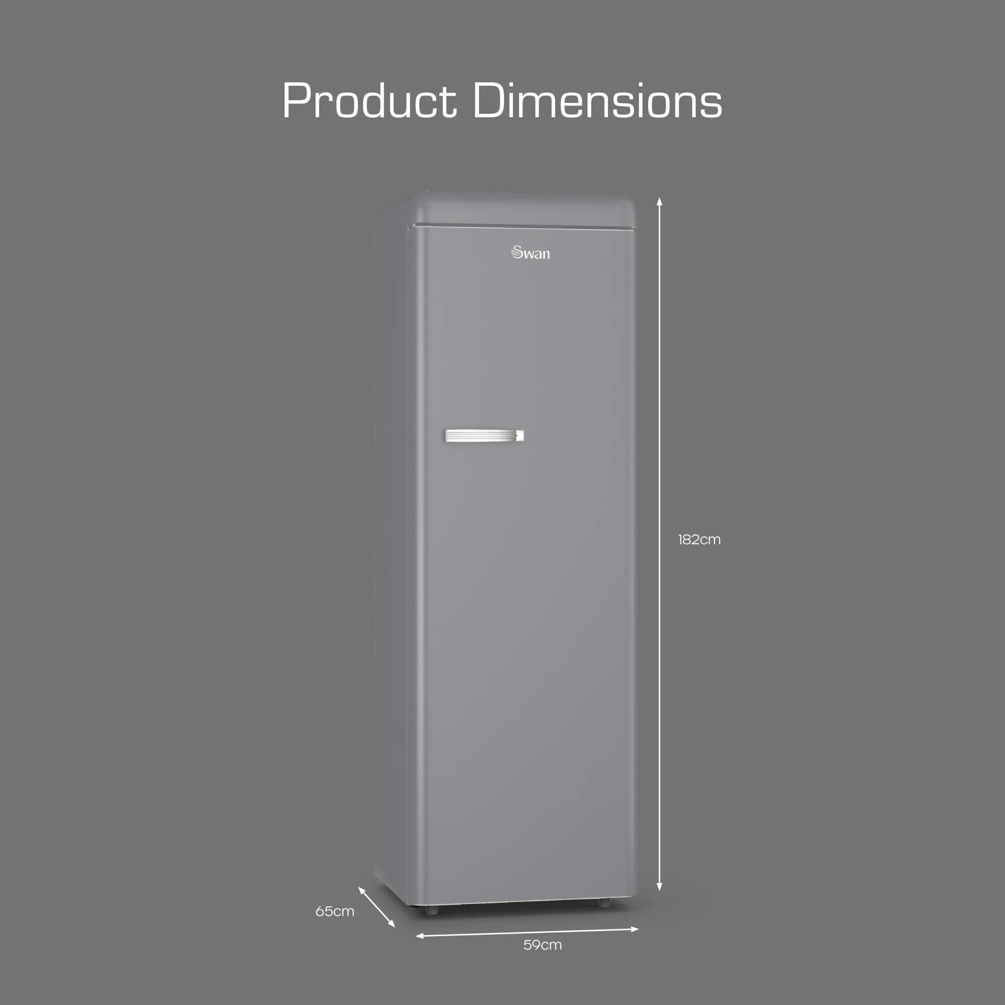 Swan SR11050GRNE fridge Freestanding 337 L E Grey