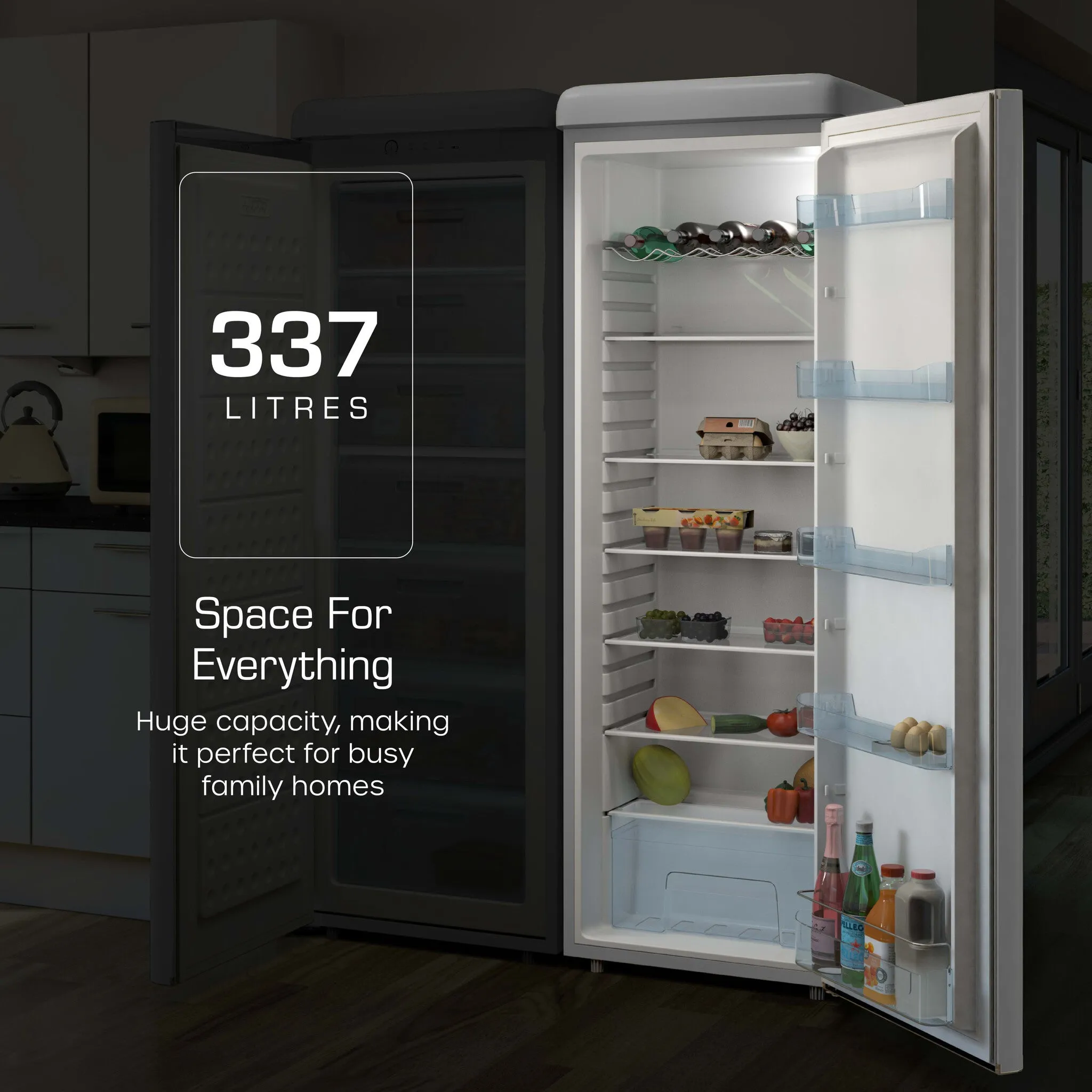 Swan SR11050GRNE fridge Freestanding 337 L E Grey