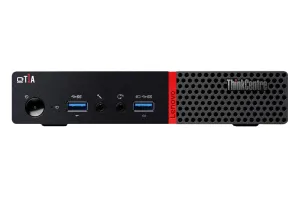 T1A Lenovo ThinkCentre M700q Refurbished Intel Core i3 i3-6100 8 GB DDR4-SDRAM 128 GB SSD Windows 10 Pro Mini PC Black