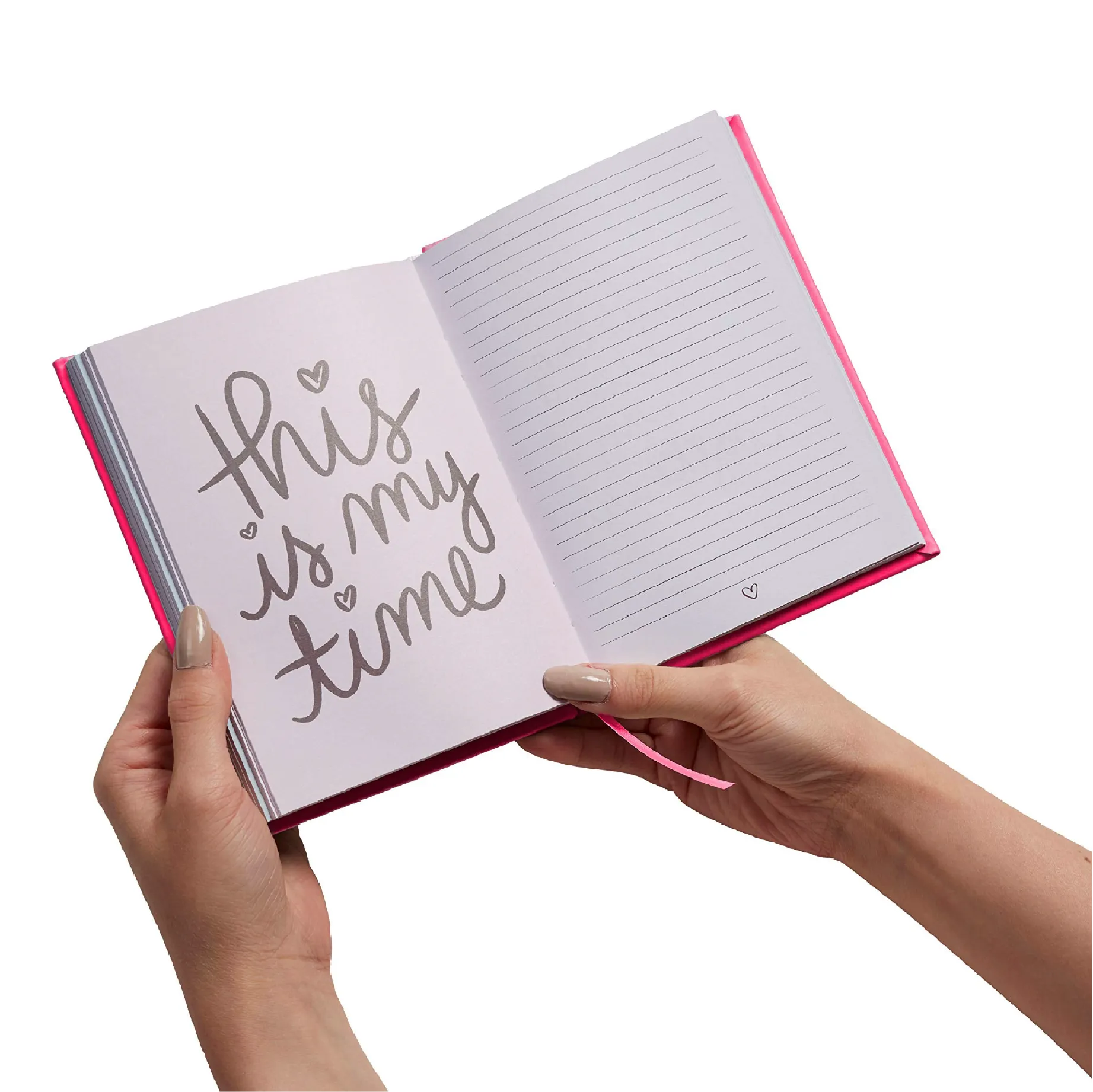 'The Future is Bright ' Guided Hardcover Journal | Hot Pink | 5x7"