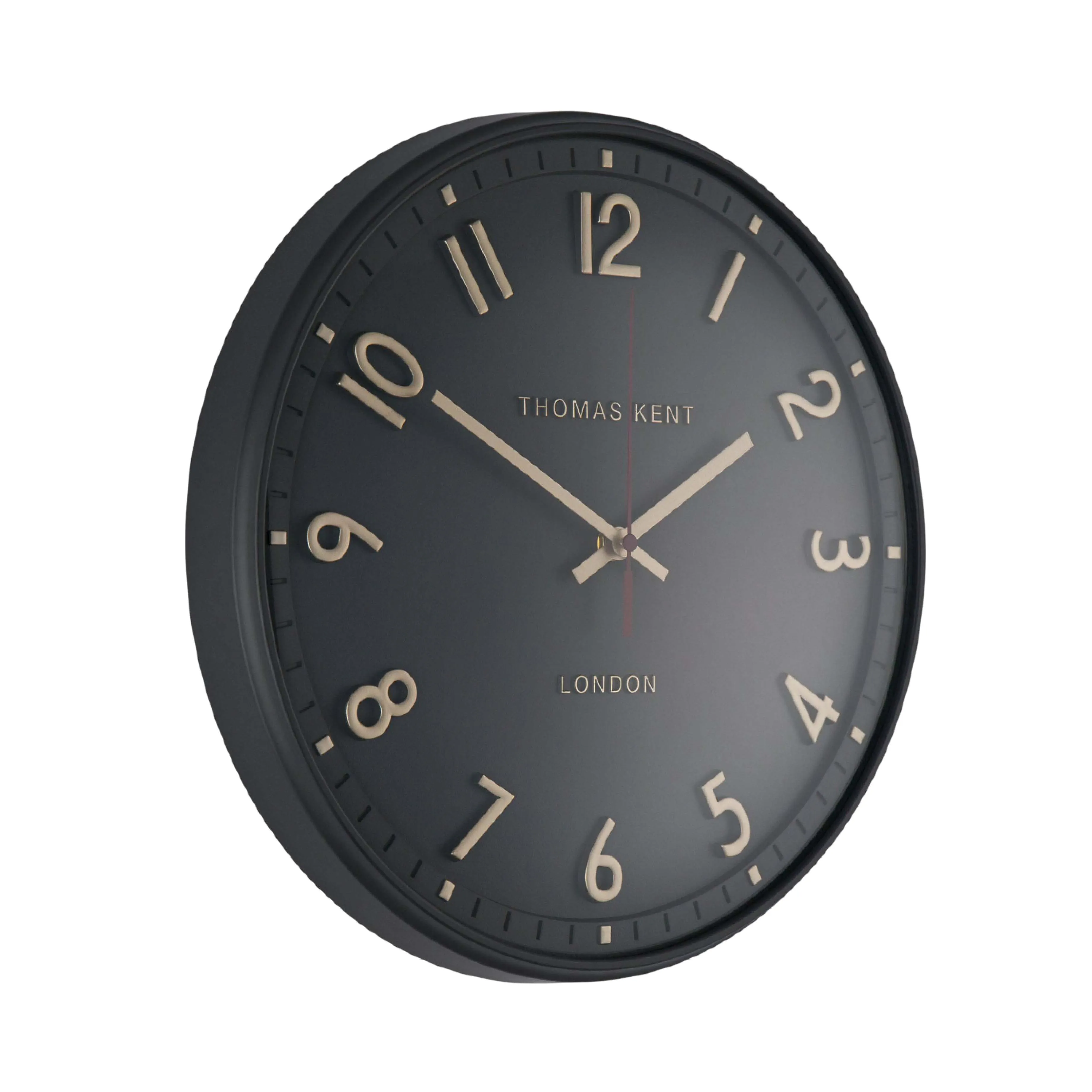 Tresco Wall Clock | Charcoal | 14''