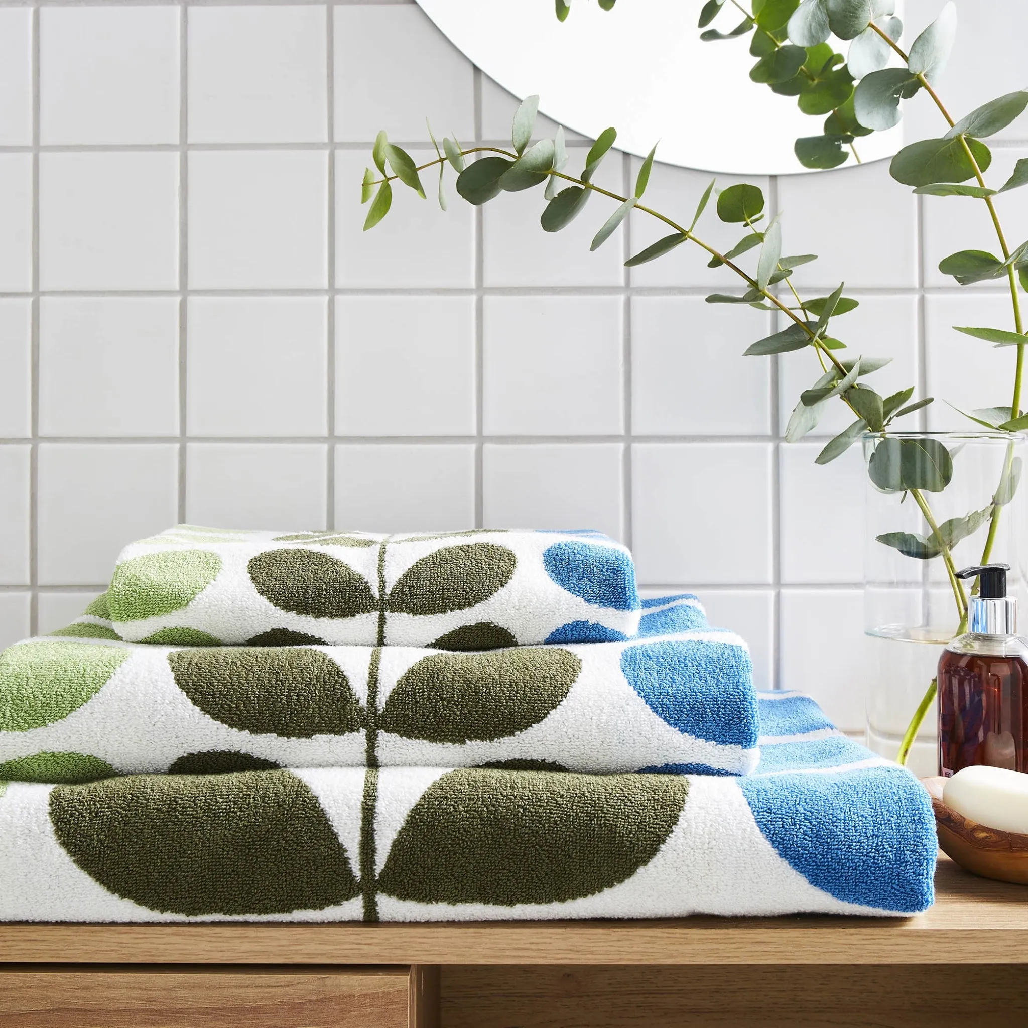 Trio Stem Hand Towel | Riviera