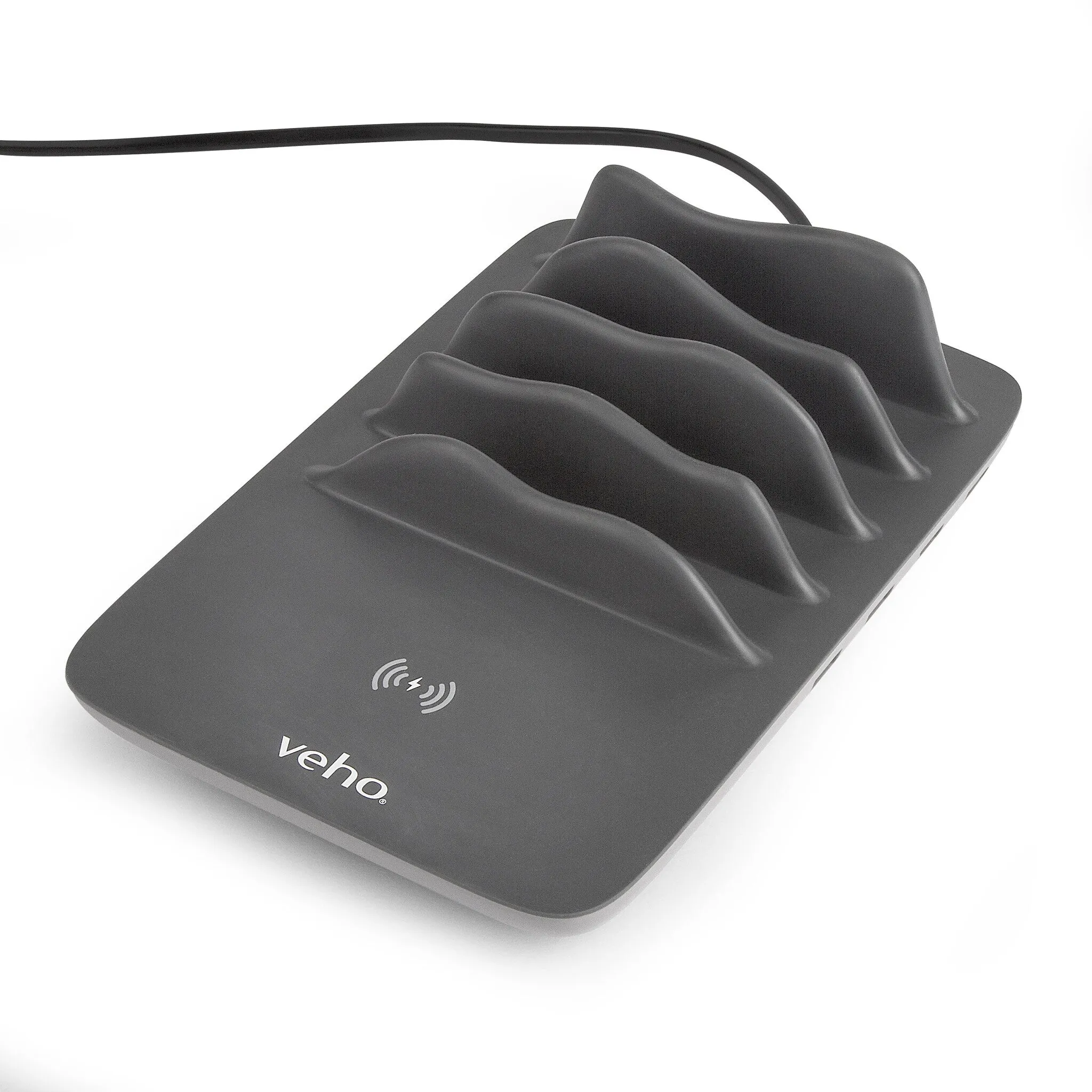 Veho TA-7 4 Port Charging Hub with Wireless Charging (UK)