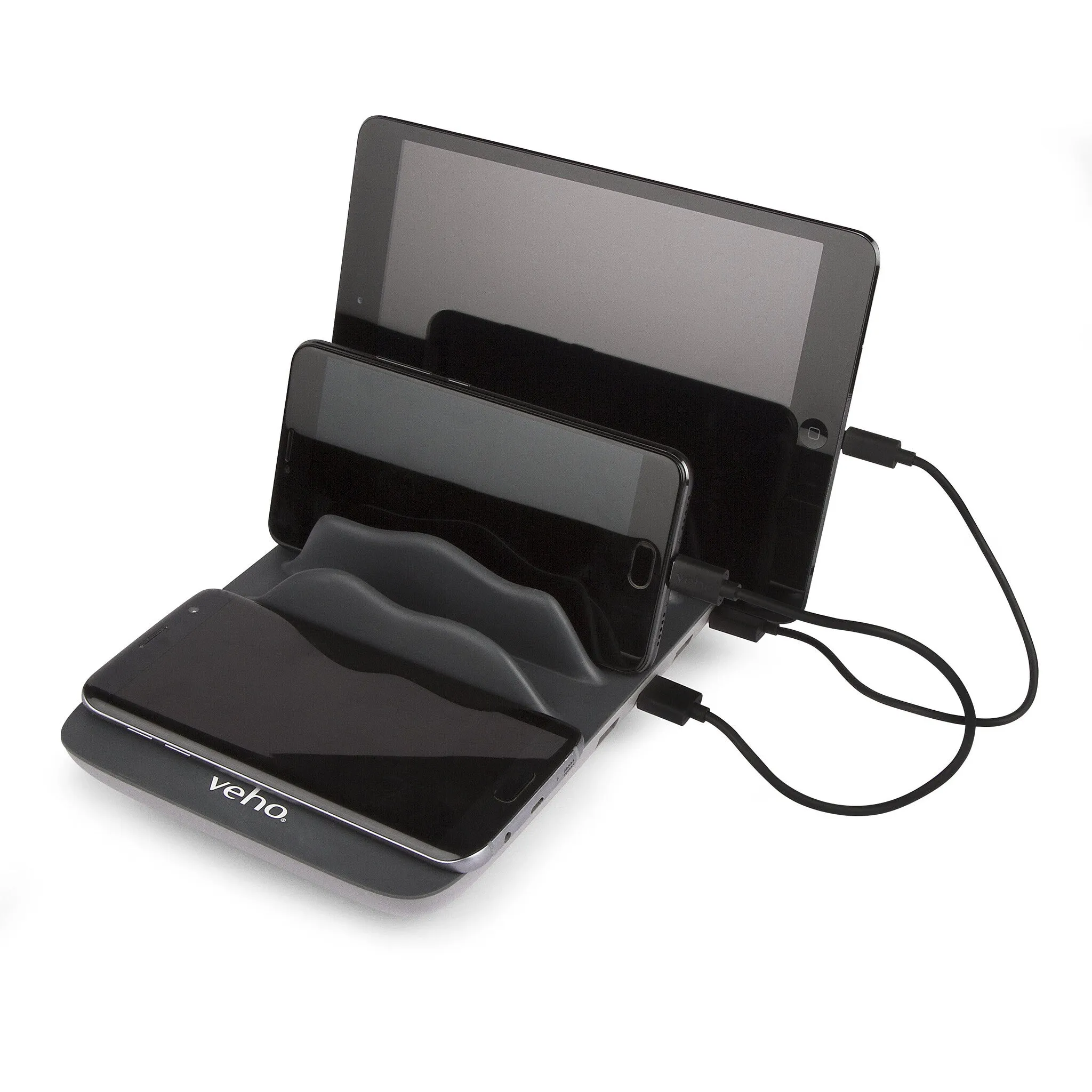 Veho TA-7 4 Port Charging Hub with Wireless Charging (UK)