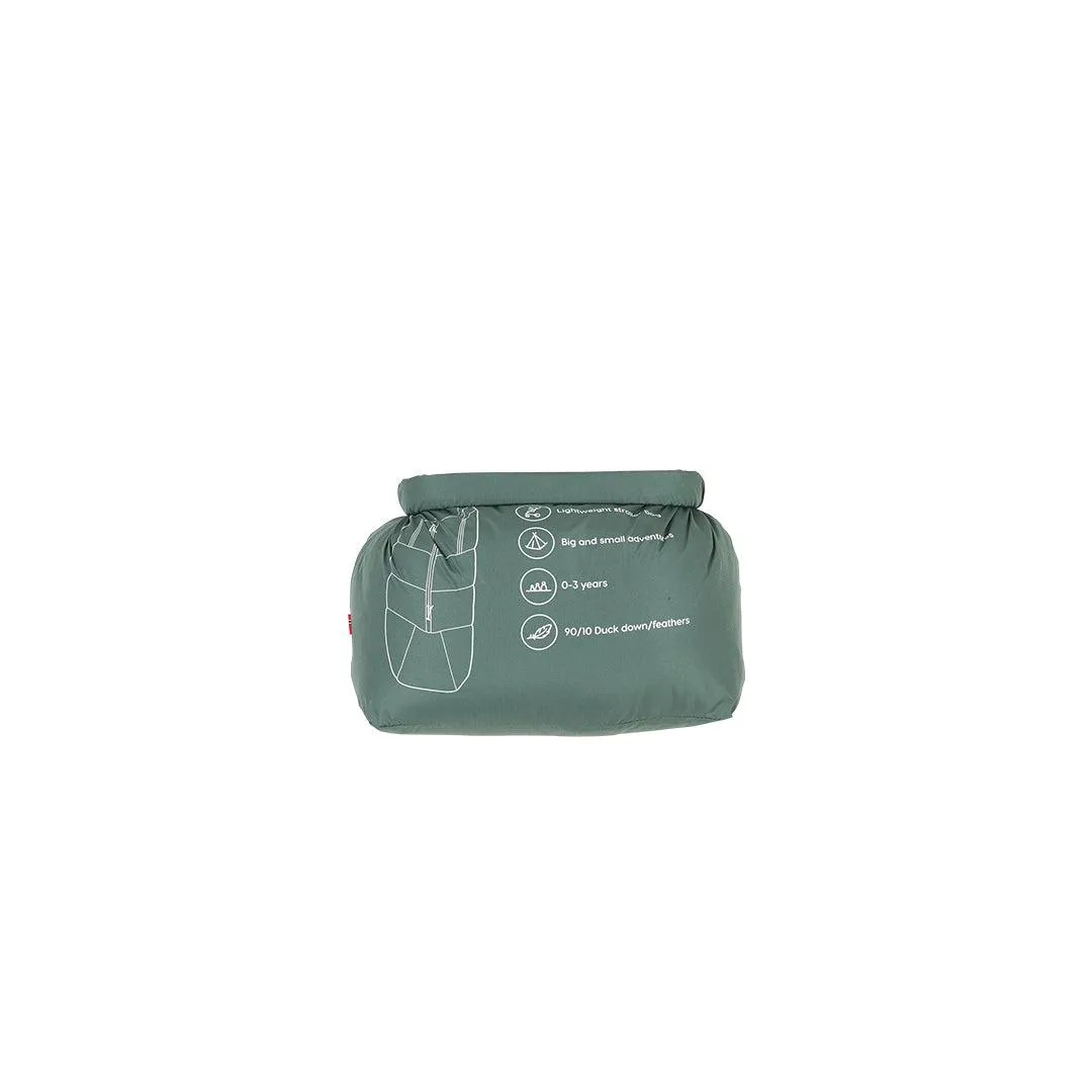 Voksi Adventure Footmuff - Dark Sea Green - Seashell Sand
