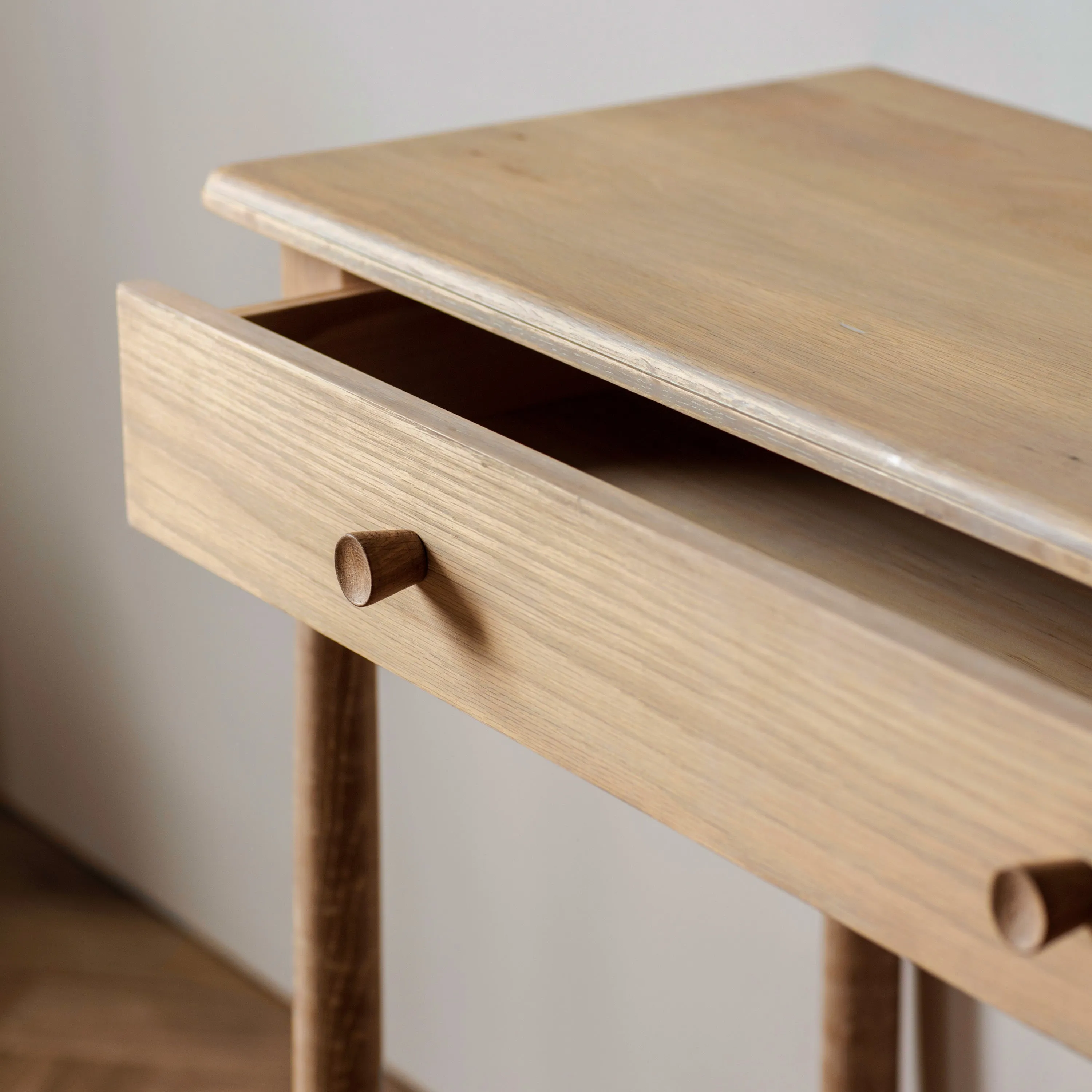 Wycombe Nordic Dressing Table with Drawer | Natural Oak